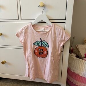 Seed Heritage Sequin Cherry Short Sleeve Shirt Size 7